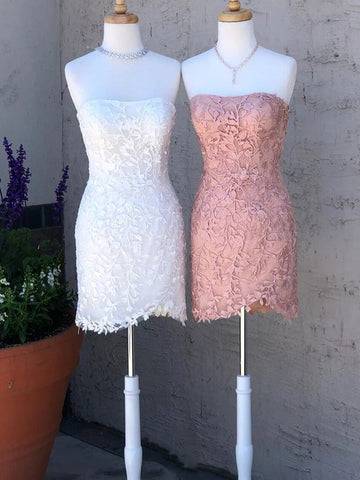 Short Lace Graduation Dress Tight Homecoming Dresses HZ1023